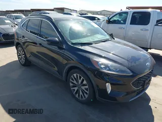 2020 Ford Escape Titanium Hybrid z VIN 1FMCU0DZ9LUC08090, wystawiony jako IAAI lot #41674697 z przebiegiem 43 586 mil mil oraz . Historia ofert i sprzedaży dostępna na DreamBid. Obrazek 1.