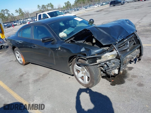 2013 Dodge Charger Police with VIN 2C3CDXAG6DH644971, listed as a IAAI auction lot 41585808 with 265,964 mi miles and . Bid and sale history available at carsss.com. Image 1.