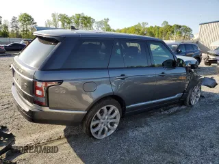 2016 Land Rover Range Rover HSE with VIN SALGS2VF0GA257268, listed as a Copart auction lot 52306245 with Not provided miles and Salvage title. Bid and sale history available at DreamBid. Image 3.