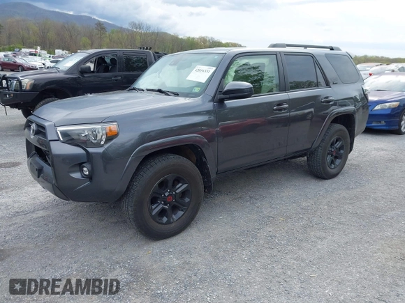 2021 Toyota 4Runner SR5 with VIN JTEMU5JR8M5855842, listed as a IAAI auction lot 42016331 with 87,455 mi miles and . Bid and sale history available at DreamBid. Image 19.