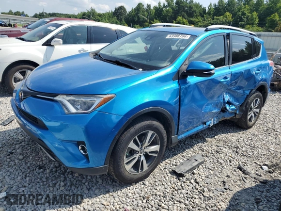 2017 Toyota RAV4 XLE with VIN JTMWFREV6HJ714920, listed as a Copart auction lot 63988704 with 61,221 mi miles and Salvage Title. Bid and sale history available at DreamBid. Image 1.