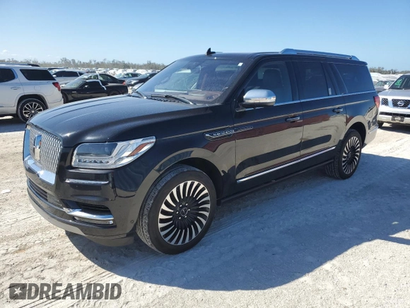 2020 Lincoln Navigator Black Label z VIN 5LMJJ3TTXLEL03828, wystawiony jako Copart lot #77517824 z przebiegiem 46 245 mil mil oraz Szkoda całkowita • Salvage title. Historia ofert i sprzedaży dostępna na DreamBid. Obrazek 1.