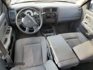 2007 Dodge Dakota SLT with VIN 1D7HE48K97S181024, listed as a Copart auction lot 44244355 with 110,016 mi miles and Salvage Title. Bid and sale history available at DreamBid. Image 8.