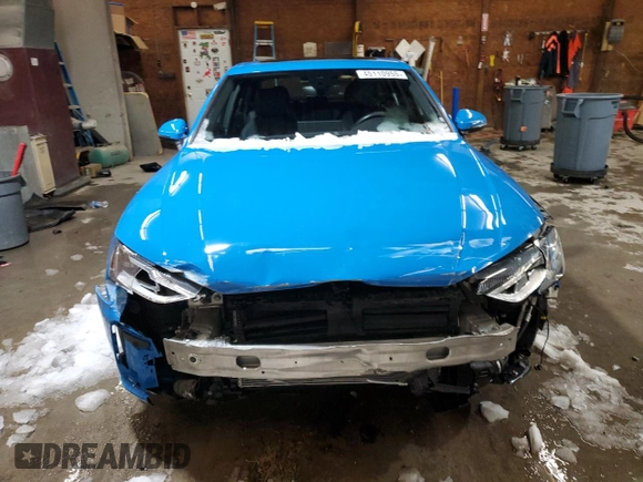 2021 Audi A4 S line Premium with VIN WAUDAAF46MA028574, listed as a Copart auction lot 45110955 with 39,113 mi miles and Salvage Title. Bid and sale history available at DreamBid. Image 5.