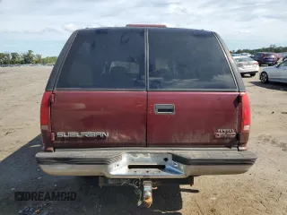 1998 GMC Suburban z VIN 3GKFK16R1WG503206, wystawiony jako Copart lot #69802344 z przebiegiem 231 148 mil mil oraz Szkody całkowita. Historia ofert i sprzedaży dostępna na DreamBid. Obrazek 6.