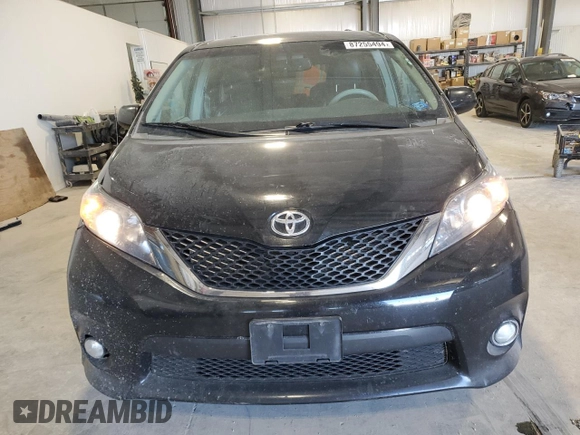 2012 Toyota Sienna SE with VIN 5TDXK3DC2CS193218, listed as a Copart auction lot 87255494 with 191,365 mi miles and Salvage Title. Bid and sale history available at carsss.com. Image 5.