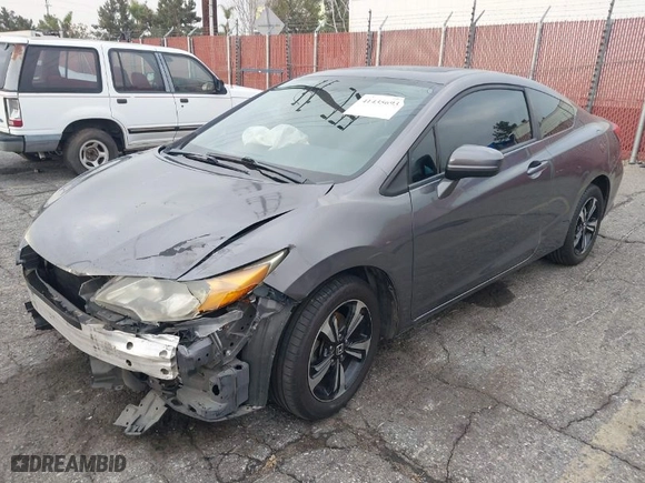 2015 Honda Civic Coupe EX with VIN 2HGFG3B88FH512041, listed as a IAAI auction lot 41435693 with 92,454 mi miles. Bid and sale history available at carsss.com. Image 2.