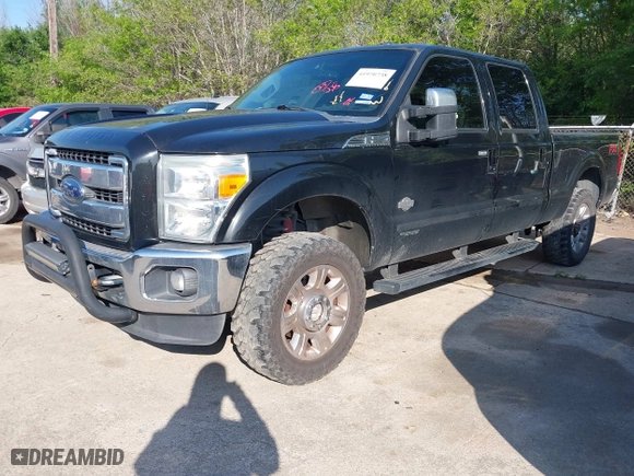 2015 Ford Super Duty F-250 SRW Lariat with VIN 1FT7W2BT6FEB68835, listed as a IAAI auction lot 41970738 with 376,238 mi miles. Bid and sale history available at carsss.com. Image 2.