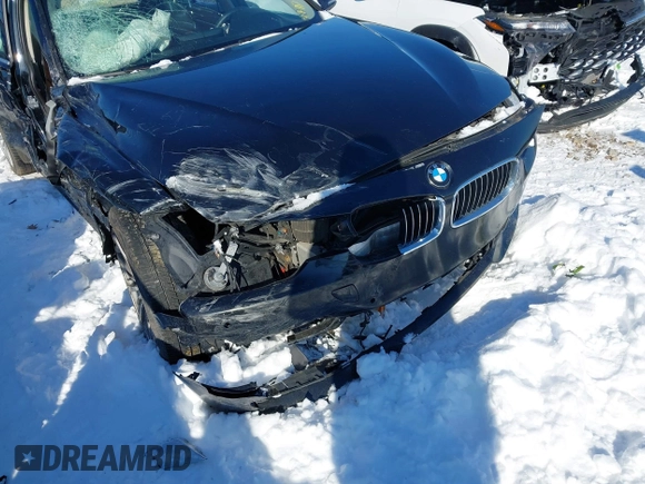 2014 BMW 3 Series 328i with VIN WBA3A5C50EJ464645, listed as a IAAI auction lot 41268979 with 120,980 mi miles. Bid and sale history available at carsss.com. Image 6.