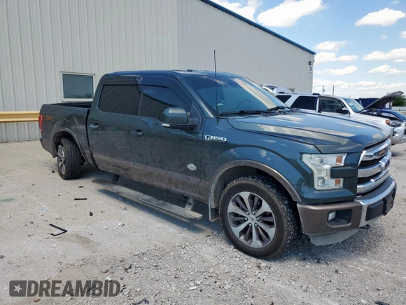 2015 Ford F-150 XLT with VIN 1FTEW1EF2FFA34289, listed as a Copart auction lot 56739435 with 120,293 mi miles and Salvage title. Bid and sale history available at DreamBid. Image 4.