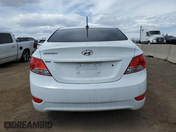 2013 Hyundai Accent GLS with VIN KMHCT4AE4DU445941, listed as a Copart auction lot 53373295 with 93,443 mi miles and Salvage Title. Bid and sale history available at carsss.com. Image 6.