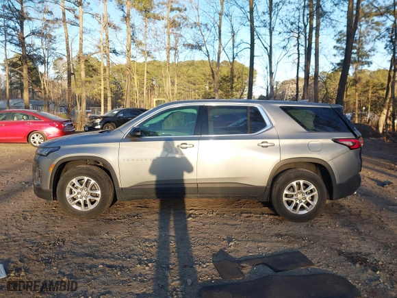 2023 Chevrolet Traverse LS with VIN 1GNERFKW7PJ135438, listed as a IAAI auction lot 41444469 with 21,374 mi miles. Bid and sale history available at carsss.com. Image 15.