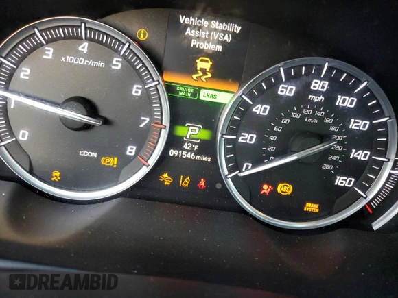 2015 Acura TLX Tech with VIN 19UUB1F5XFA011855, listed as a Copart auction lot 63640592 with 91,546 mi miles. Bid and sale history available at carsss.com. Image 8.