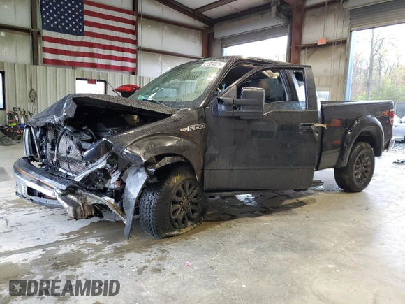 2010 Ford F-150 XL with VIN 1FTEX1E83AFA07593, listed as a Copart auction lot 51984025 with 210,405 mi miles and Salvage Title. Bid and sale history available at carsss.com. Image 1.