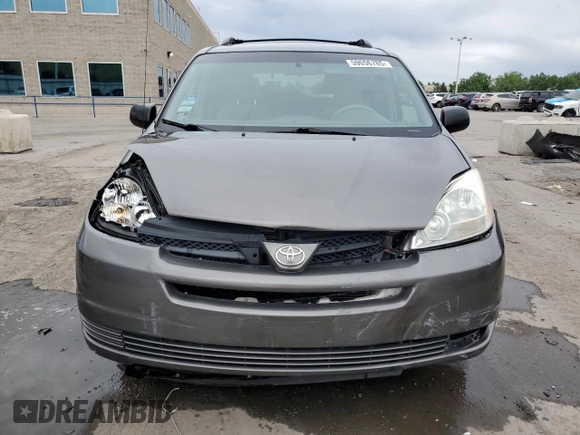 2005 Toyota Sienna CE with VIN 5TDZA23C05S241485, listed as a Copart auction lot 59056785 with 257,902 mi miles and Salvage title. Bid and sale history available at DreamBid. Image 5.