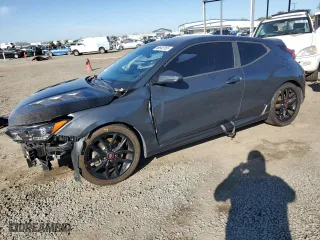 2019 Hyundai Veloster Turbo R-Spec with VIN KMHTH6AB7KU020391, listed as a Copart auction lot 49840155 with 116,984 mi miles and Salvage Title. Bid and sale history available at carsss.com. Image 1.