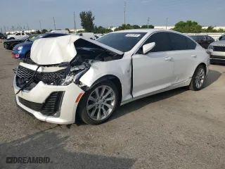 2020 Cadillac CT5 Luxury with VIN 1G6DW5RK3L0122831, listed as a Copart auction lot 55451854 with 37,074 mi miles and Salvage Title. Bid and sale history available at carsss.com. Image 1.