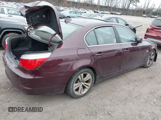 2010 BMW 5 Series 528i with VIN WBANU5C50AC442367, listed as a IAAI auction lot 41927679 with Not Provided miles and . Bid and sale history available at carsss.com. Image 4.