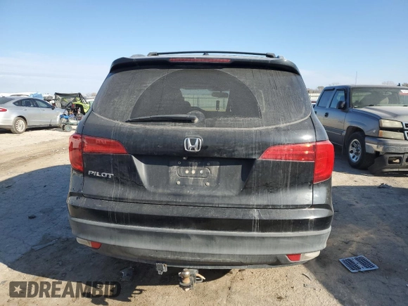 2016 Honda Pilot EX-L with VIN 5FNYF5H7XGB038380, listed as a Copart auction lot 82704994 with 108,400 mi miles and Salvage Title. Bid and sale history available at DreamBid. Image 6.