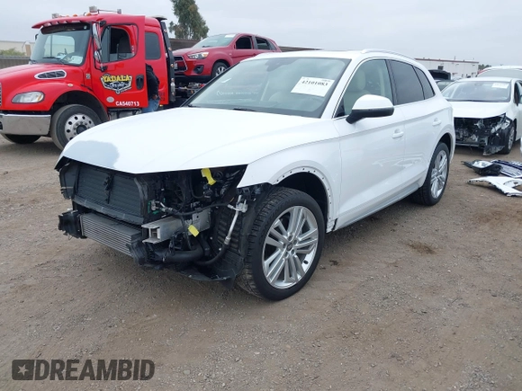 2018 Audi Q5 Prestige with VIN WA1CNAFY8J2198974, listed as a IAAI auction lot 42101083 with 41,687 mi miles and . Bid and sale history available at DreamBid. Image 18.