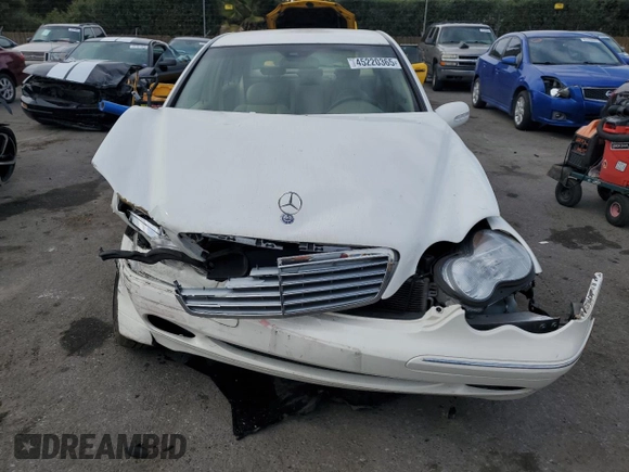 2002 Mercedes-Benz C 230/260/280/320 with VIN WDBRF61J12F284723, listed as a Copart auction lot 45220365 with 51,056 mi miles and Salvage Title. Bid and sale history available at DreamBid. Image 5.