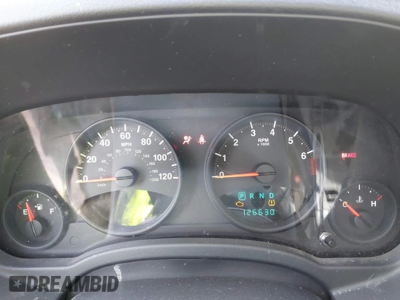 2012 Jeep Compass Sport with VIN 1C4NJCBA3CD601569, listed as a IAAI auction lot 41606565 with 126,630 mi miles. Bid and sale history available at carsss.com. Image 7.