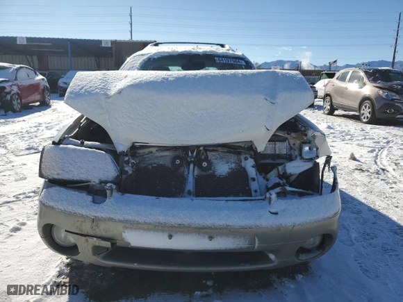 2001 Subaru Legacy Wagon Outback w/RL Equip with VIN 4S3BH675117650678, listed as a Copart auction lot 84107504 with 0 mi miles and Salvage Title. Bid and sale history available at carsss.com. Image 5.