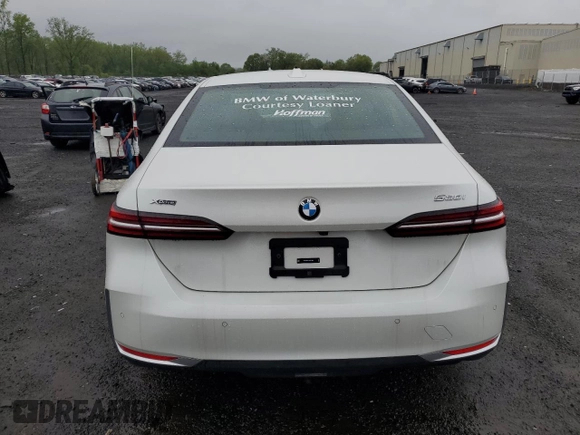 2024 BMW 5 Series 530i xDrive with VIN WBA53FJ01RCP97253, listed as a Copart auction lot 50888795 with 11,985 mi miles and Salvage title. Bid and sale history available at DreamBid. Image 6.
