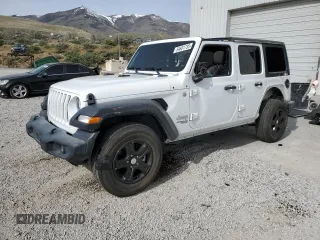 2021 Jeep Wrangler Unlimited Sport S z VIN 1C4HJXDN9MW625689, wystawiony jako Copart lot #54601735 z przebiegiem 82 392 mil mil oraz Szkoda całkowita • Salvage title. Historia ofert i sprzedaży dostępna na DreamBid. Obrazek 1.