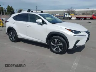 2021 Lexus NX 300h with VIN JTJGJRDZ2M5012553, listed as a IAAI auction lot 41850243 with 56,737 mi miles and . Bid and sale history available at DreamBid. Image 1.
