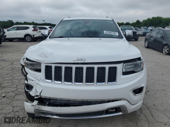 2016 Jeep Grand Cherokee Overland z VIN 1C4RJFCG1GC377512, wystawiony jako Copart lot #62996785 z przebiegiem 160 718 mil mil oraz Szkoda całkowita • Salvage title. Historia ofert i sprzedaży dostępna na DreamBid. Obrazek 5.