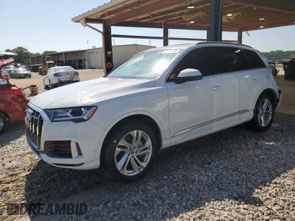 2021 Audi Q7 Premium Plus with VIN WA1LXAF74MD036012, listed as a Copart auction lot 54381865 with 65,534 mi miles and Salvage title. Bid and sale history available at DreamBid. Image 1.