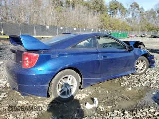 2003 Toyota Celica GT with VIN JTDDR32T530167152, listed as a Copart auction lot 47235825 with 141,513 mi miles and Salvage Title. Bid and sale history available at carsss.com. Image 3.