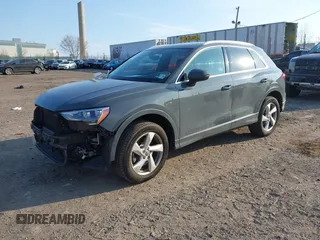 2020 Audi Q3 Premium with VIN WA1AECF37L1071150, listed as a IAAI auction lot 41698945 with 47,821 mi miles. Bid and sale history available at carsss.com. Image 16.