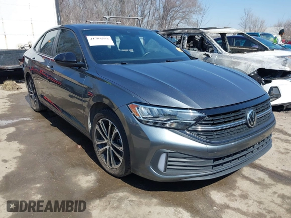2022 Volkswagen Jetta Sport with VIN 3VWBM7BU6NM017084, listed as a IAAI auction lot 41784555 with 60,364 mi miles and . Bid and sale history available at DreamBid. Image 1.