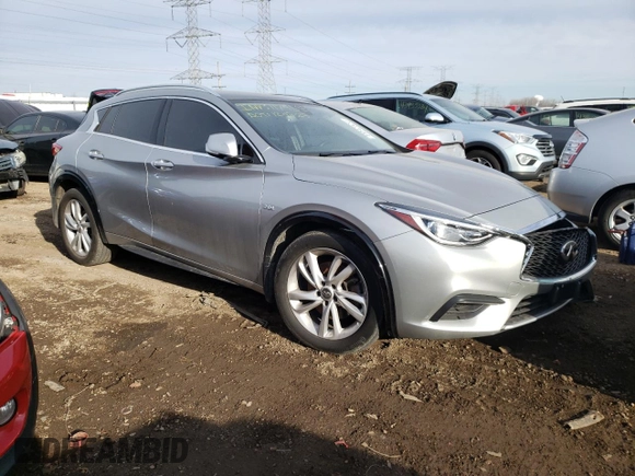 2019 Infiniti QX30 Essential with VIN SJKCH5CP0KA009478, listed as a Copart auction lot 44042324 with Not provided miles and Salvage title. Bid and sale history available at DreamBid. Image 4.