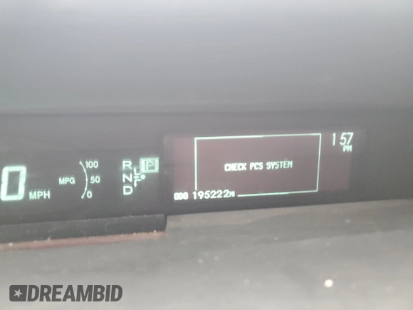 2010 Toyota Prius II with VIN JTDKN3DU9A0079727, listed as a Copart auction lot 55866005 with 195,222 mi miles and Clean Title. Bid and sale history available at DreamBid. Image 9.