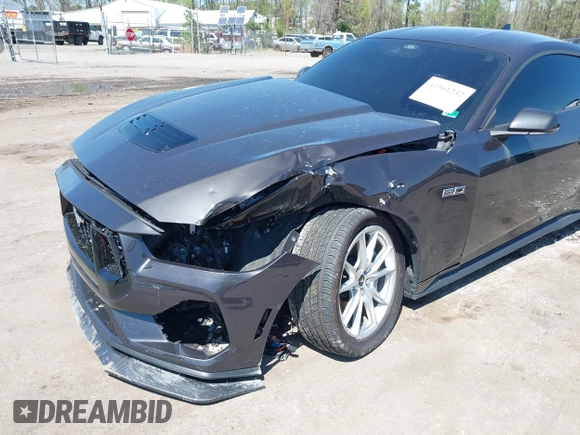 2024 Ford Mustang GT with VIN 1FA6P8CF7R5416671, listed as a IAAI auction lot 41961232 with 8,805 mi miles. Bid and sale history available at carsss.com. Image 6.