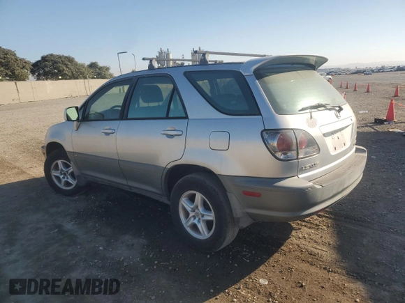 2002 Lexus RX 300 with VIN JTJGF10U820124281, listed as a Copart auction lot 75043184 with 160,863 mi miles and Salvage Title. Bid and sale history available at carsss.com. Image 2.