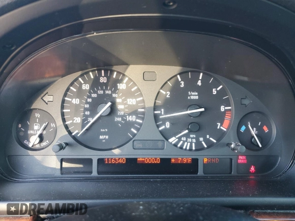 2002 BMW 5 Series 530iA with VIN WBADT63422CH99744, listed as a Copart auction lot 79084444 with 116,340 mi miles and Clean Title. Bid and sale history available at carsss.com. Image 9.