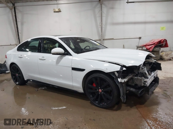 2019 Jaguar XF with VIN SAJBM4FV7KCY77286, listed as a IAAI auction lot 41273612 with 41,452 mi miles and . Bid and sale history available at DreamBid. Image 1.