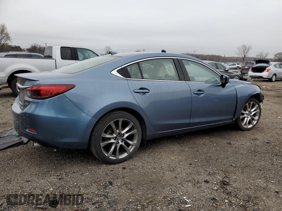 2017 Mazda 6 Grand Touring with VIN JM1GL1W53H1121416, listed as a Copart auction lot 50084295 with 104,206 mi miles and Salvage Title. Bid and sale history available at carsss.com. Image 3.