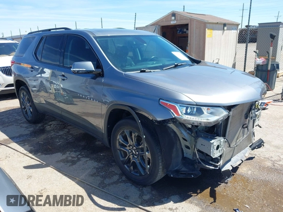 2019 Chevrolet Traverse RS z VIN 1GNERJKW8KJ291418, wystawiony jako IAAI lot #42020904 z przebiegiem 43 130 mil mil oraz . Historia ofert i sprzedaży dostępna na DreamBid. Obrazek 1.