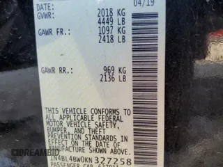 2019 Nissan Altima 2.5 S with VIN 1N4BL4BW0KN327258, listed as a Copart auction lot 78495464 with 111,813 mi miles and Salvage Title. Bid and sale history available at carsss.com. Image 13.