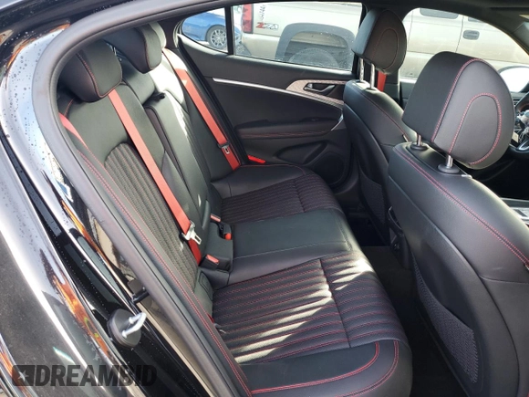 2023 Genesis G70 2.0T with VIN KMTG34TA5PU132838, listed as a Copart auction lot 85335444 with 5,970 mi miles and Salvage Title. Bid and sale history available at DreamBid. Image 10.