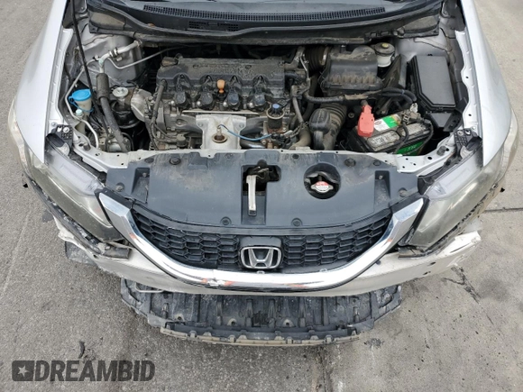 2015 Honda Civic LX with VIN 19XFB2F53FE202026, listed as a Copart auction lot 53326035 with 78,901 mi miles and Salvage Title. Bid and sale history available at DreamBid. Image 11.