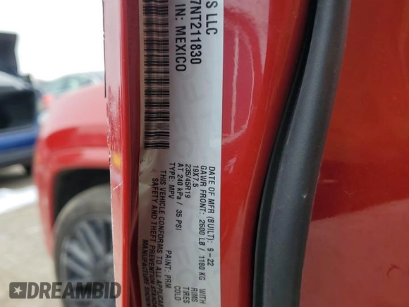 2022 Jeep Compass (RED) Edition с VIN 3C4NJDCB7NT211830, выставлен на аукционе Copart как лот 50802355 с пробегом 63 090 миль миль и На запчасти • Non repairable. История ставок и продаж доступна на DreamBid. Изображение 14.