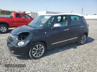 2014 FIAT 500L Lounge with VIN ZFBCFACH4EZ012256, listed as a Copart auction lot 52956725 with 114,014 mi miles and Salvage Title. Bid and sale history available at carsss.com. Image 1.