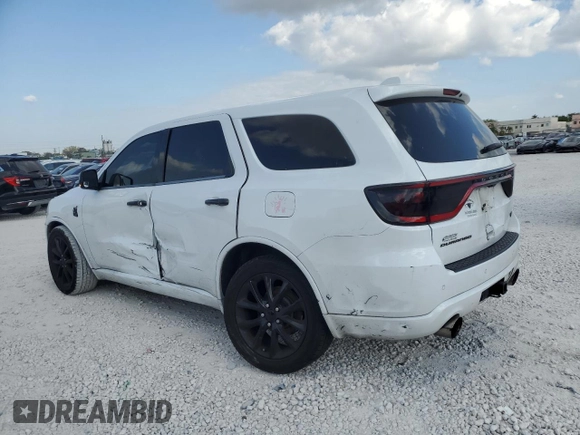 2017 Dodge Durango R/T with VIN 1C4SDHCT7HC936581, listed as a Copart auction lot 53544365 with 126,393 mi miles and Salvage title. Bid and sale history available at DreamBid. Image 2.