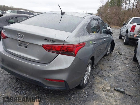 2021 Hyundai Accent SE with VIN 3KPC24A62ME144938, listed as a IAAI auction lot 41548682 with 50,967 mi miles. Bid and sale history available at carsss.com. Image 4.
